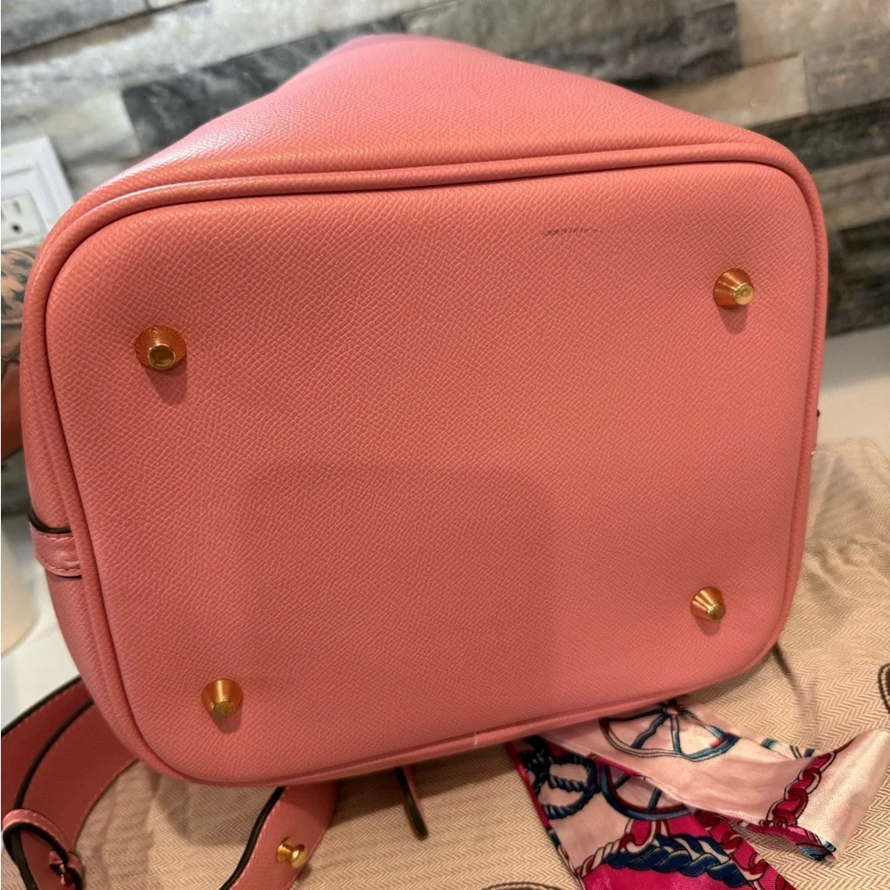 Picotin pink bucket leather tote - Picture 8 of 9